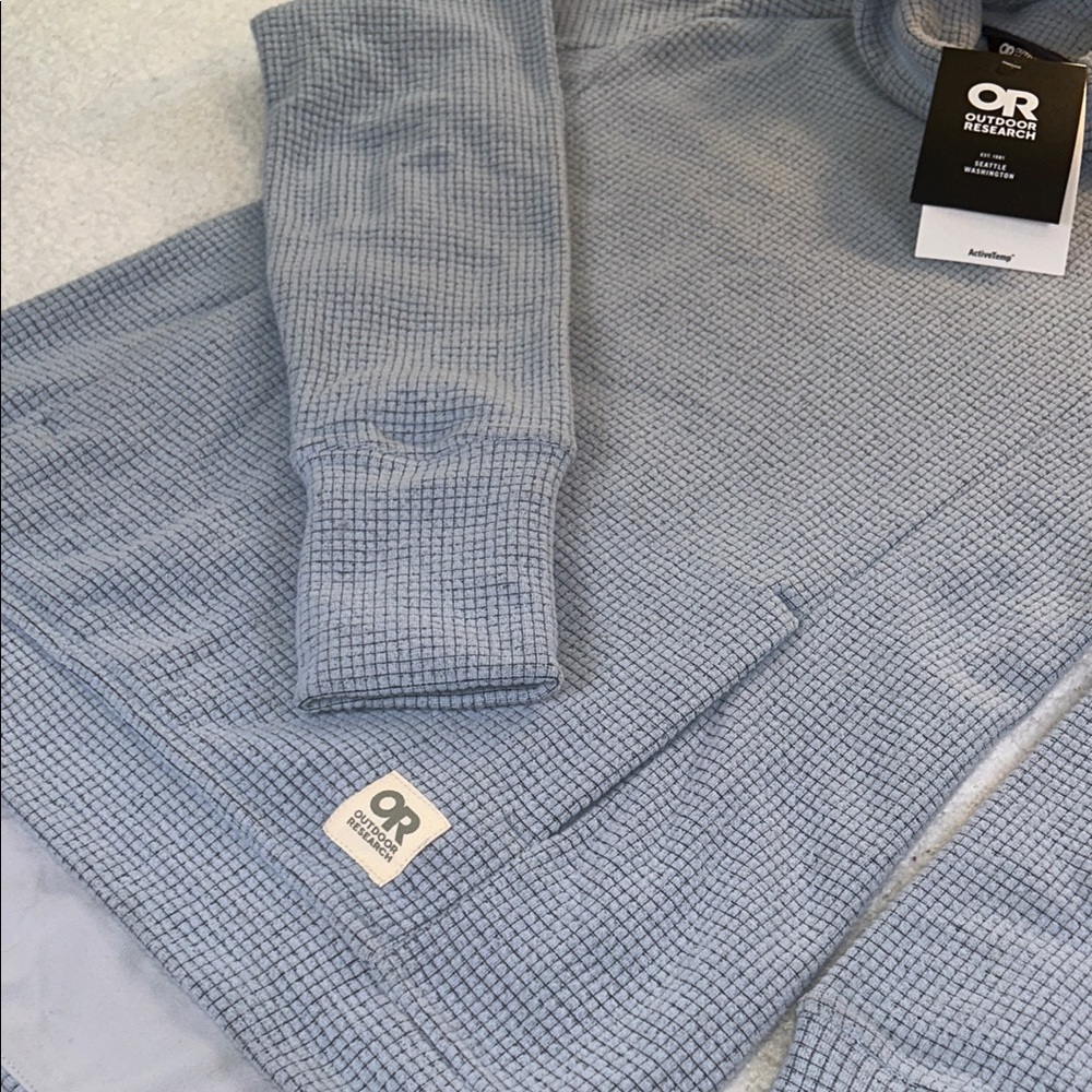 OUTDOOR RESEARCH TRAIL MIX COWL PULLOVER NWT in Arctic Blue XS - Picture 5 of 10
